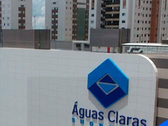 Fachada do Águas Claras Shopping, em Brasília
